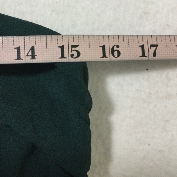 LULU'S M Elevated Vision Green Tiered Cocktail Bridesmaid Party Maxi Dress B142 - Picture 6 of 9